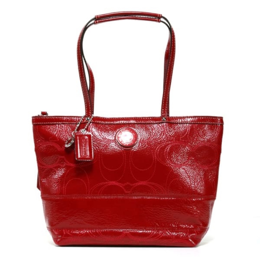 Patent Red Coach Handbag